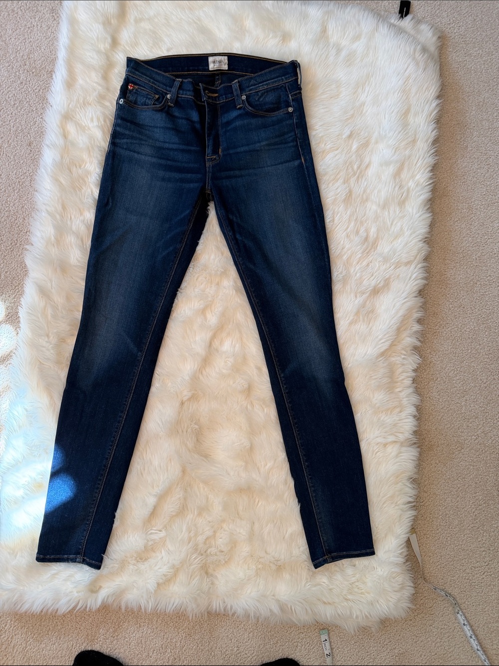 Hudson Jeans Dark Blue Skinny Stretch Jeans